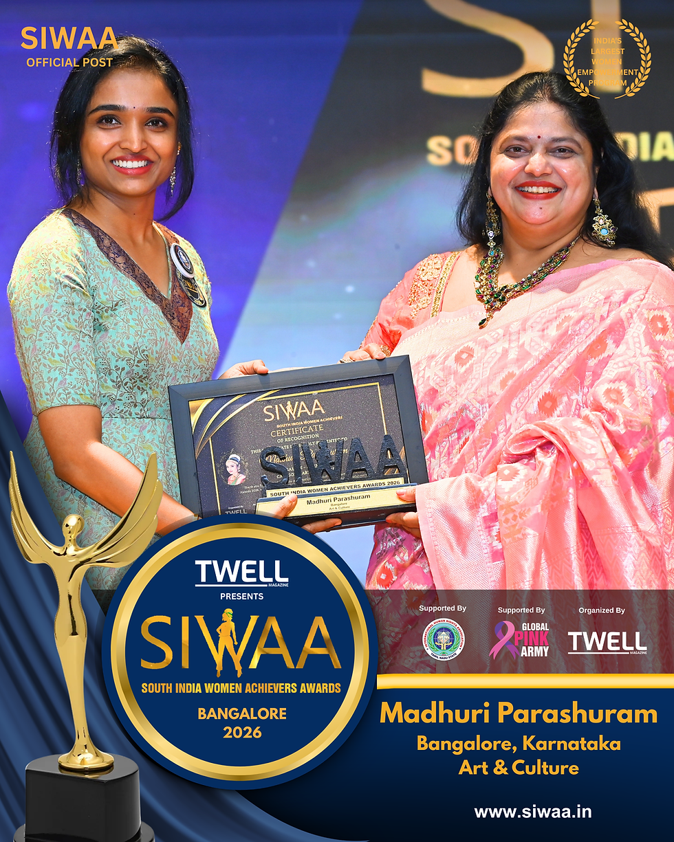 Madhuri Parashuram Wins Art & Culture Award | SIWAA 2026