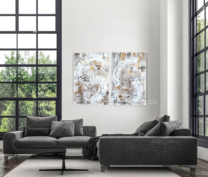 the_bedroom_artist_alana_tiernan_grey_gold_metallic_abstract_wall_art_duo