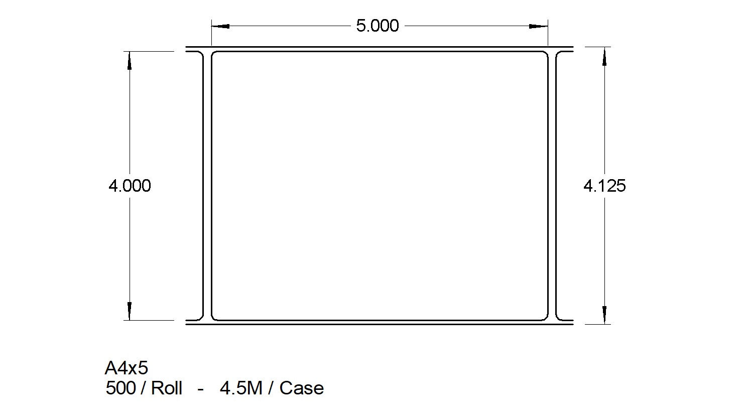 A4X5 ADHESIVES (4,500)