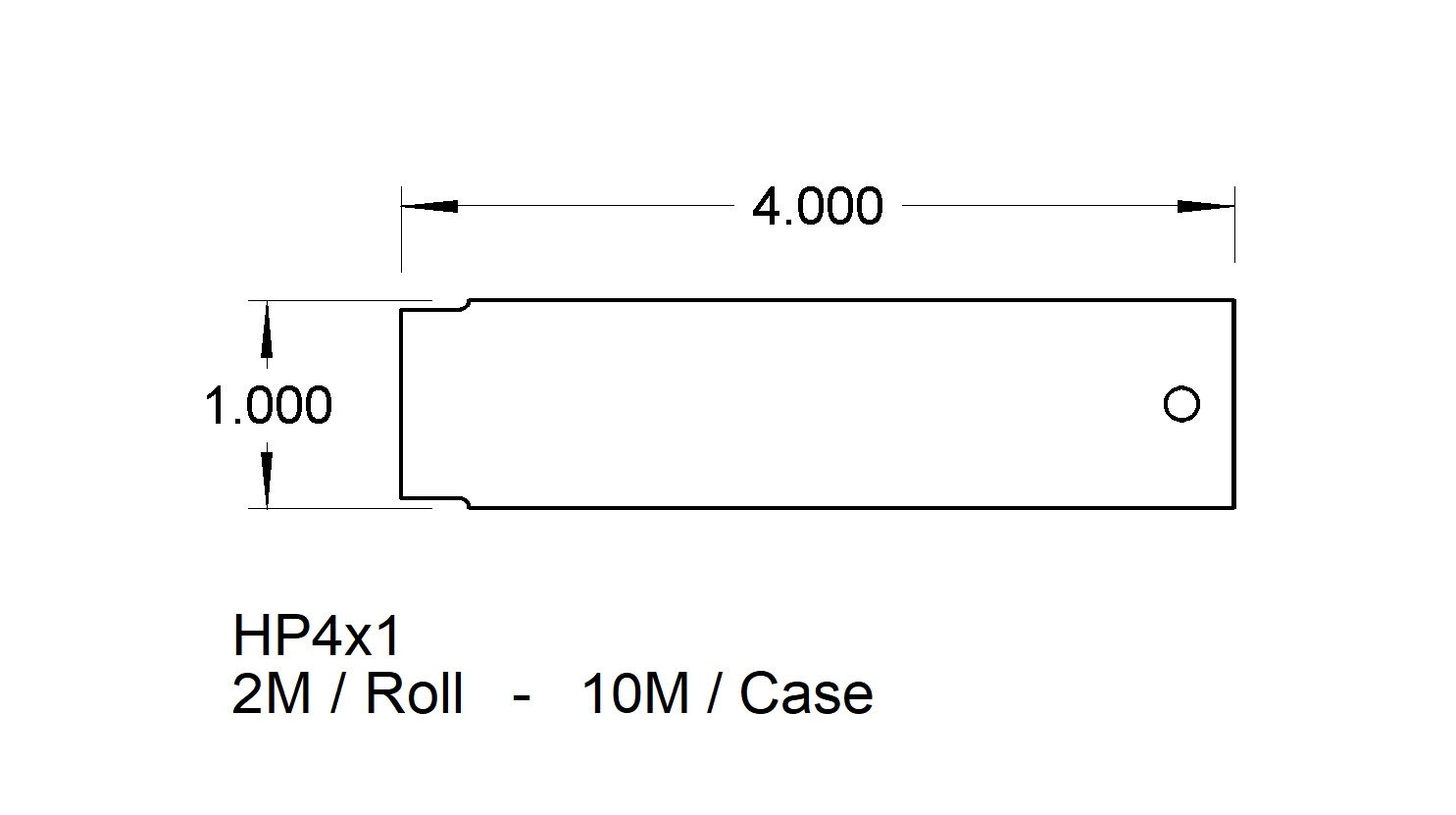 HP4x1 Hang Tags (10,000)