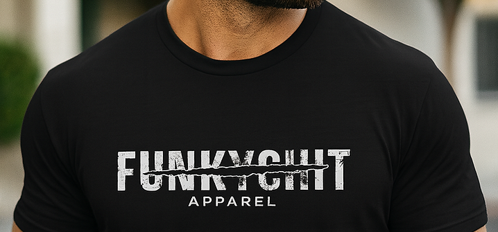 FunkyChit Logo Strike Tee | Bella + Canvas Premium