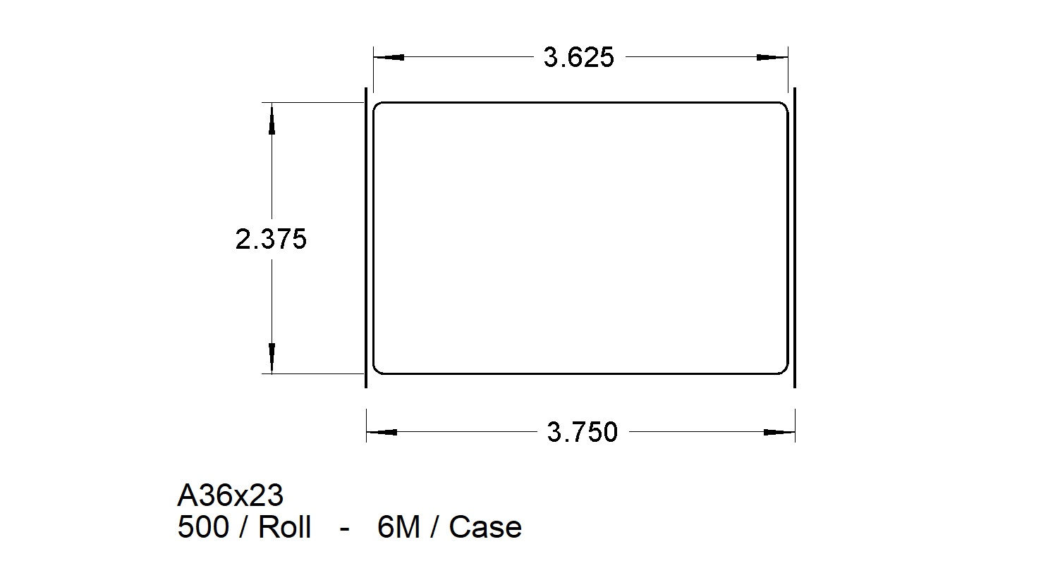 A36X23 ADHESIVES (6,000)