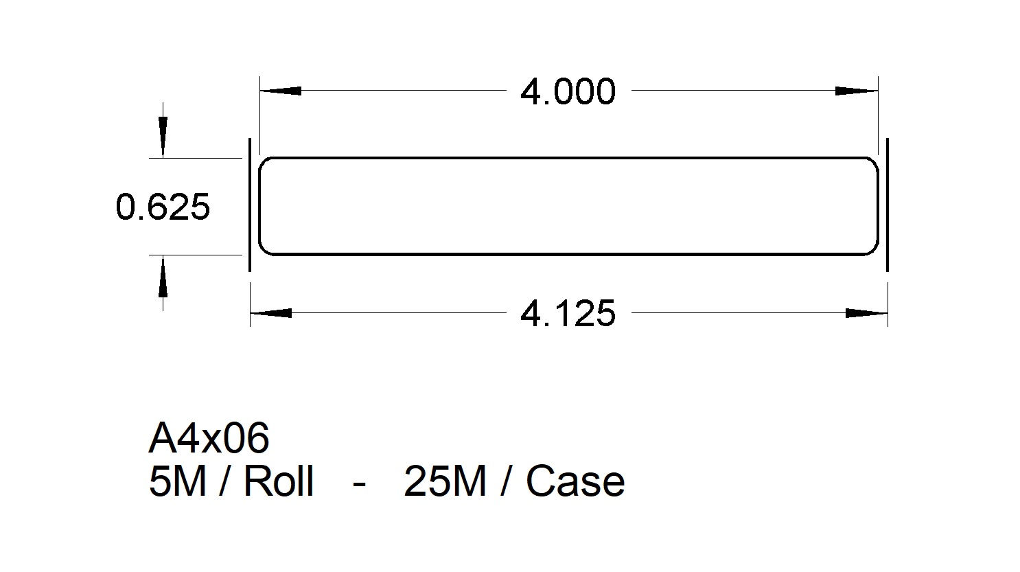 A4X06 TRAY LABELS (25,000)