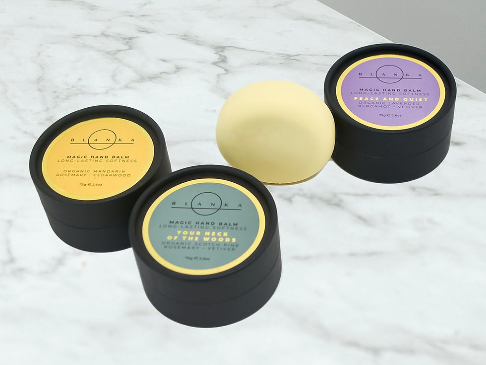 Natural organic hand cream for winter