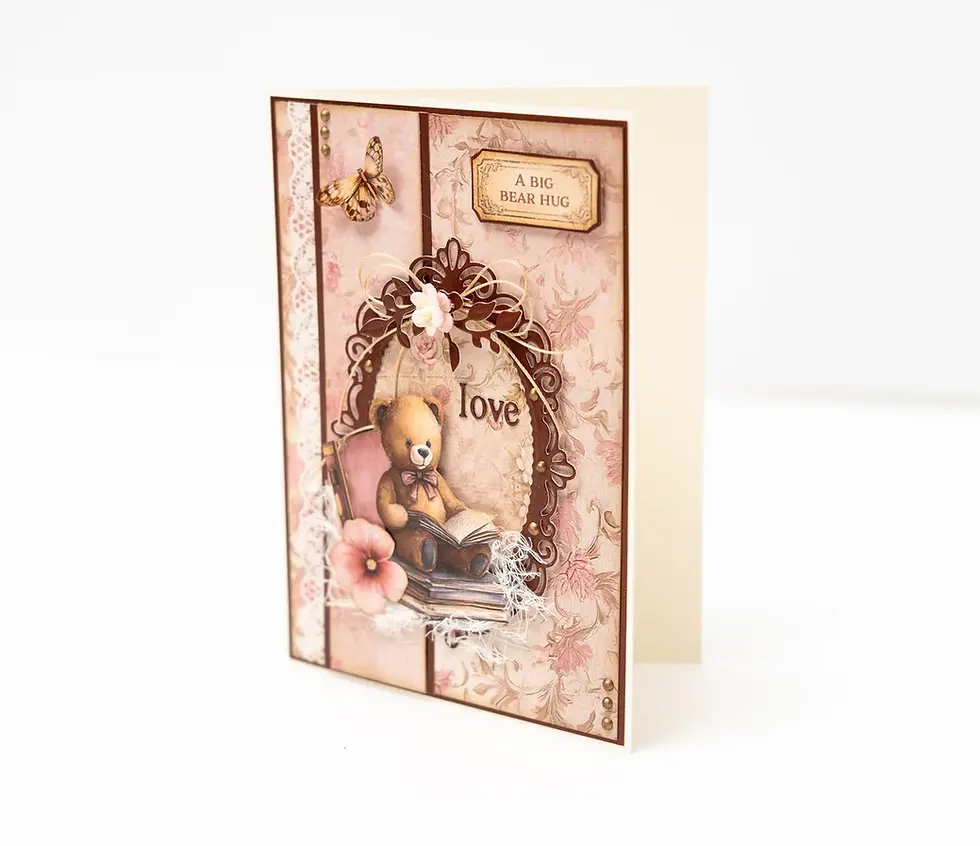 Thumbnail: Studio Light Design Paper Pad 12 Patterns Teddy's Tea Time 36 Sheets 8x8