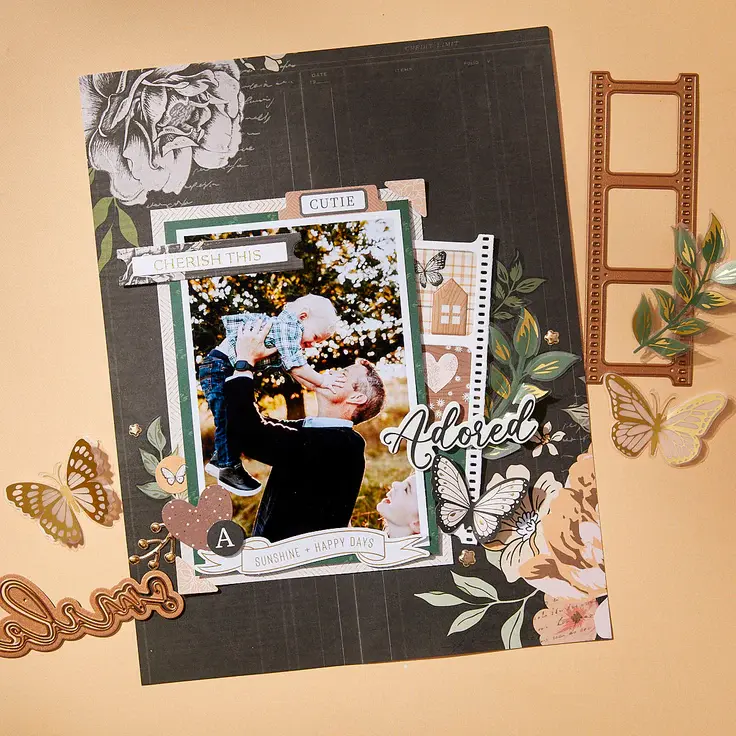Thumbnail: Spellbinders Cherish This BetterPress Plate & Die Set from the Golden Afternoon