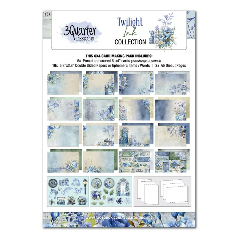 Thumbnail: 3Quarter Designs Twilight Ink 6x4 Card Pack
