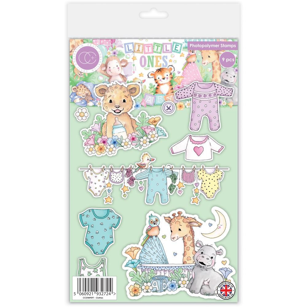 Craft Consortium Little Ones Photopolymer Stamp Set CLOTHES