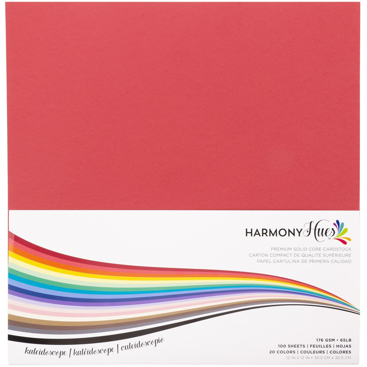 Harmony Hues 65# Cardstock 12"x12" 100/Pk Kaleidoscope