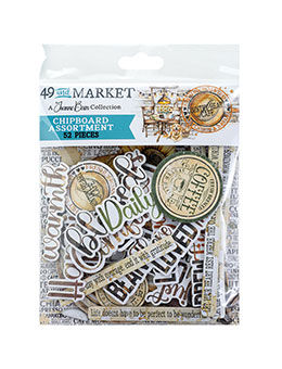 49 and Market COUNTRY HEART CAFE CHIPBOARD ASST