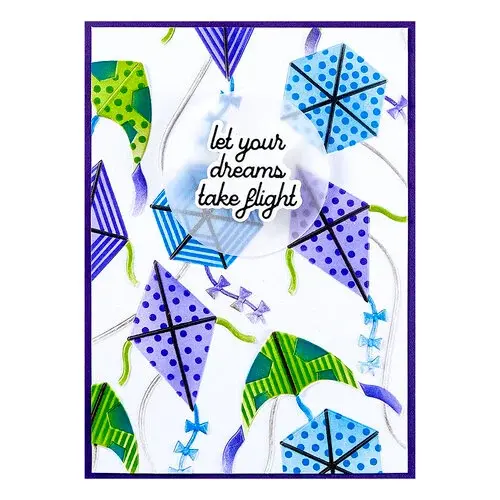 Thumbnail: Spellbinders Simon Hurley Sky's the Limit Stencils Layered Flying Kites