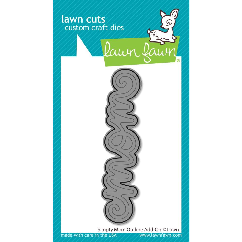 Lawn Cuts Custom Craft Die Scripty Mom Outline Add-On