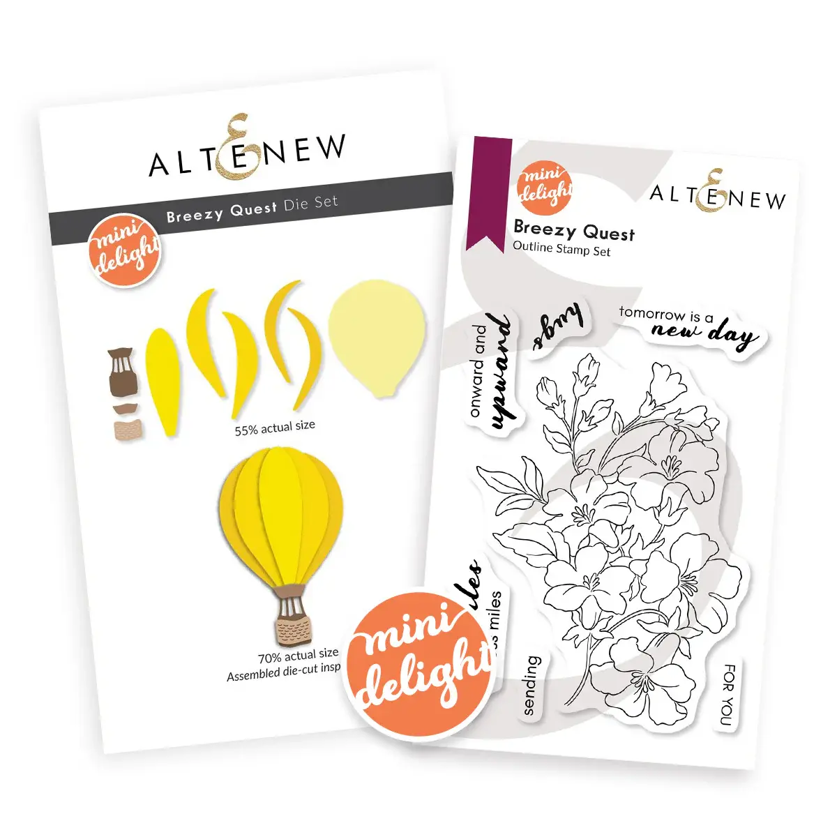 Altenew Mini Delight: Breezy Quest Stamp & Die Set