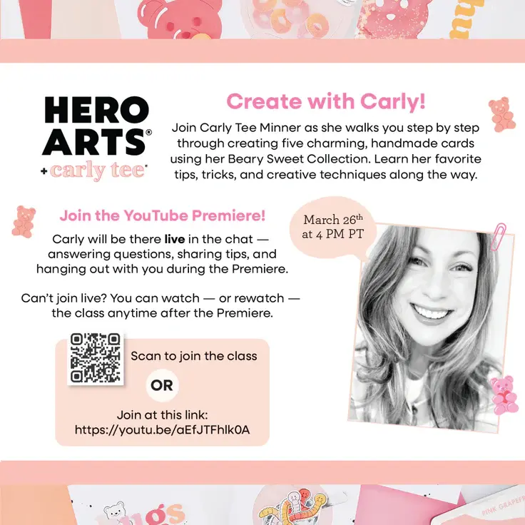 Thumbnail: Hero Arts Beary Sweet Bundle + FREE Class Kit by Carly Tee