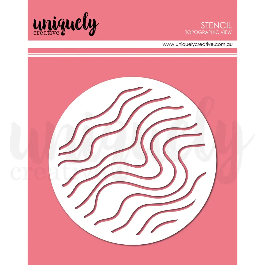 Uniquely Creative Topographic View Stencil