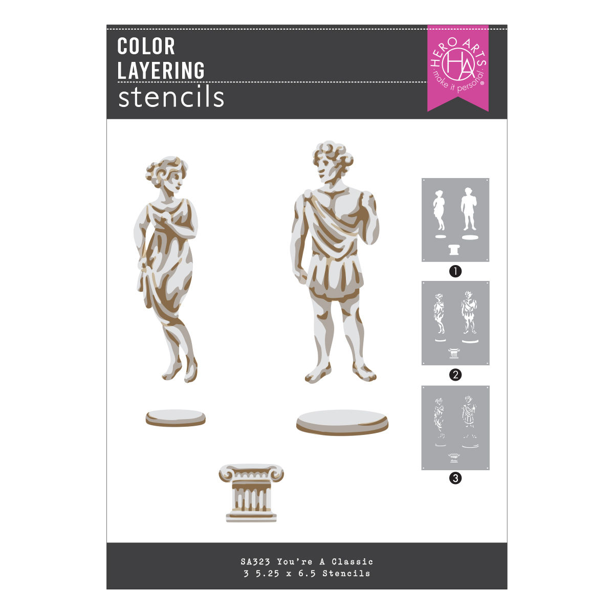 Hero Arts You're A Classic Layering Stencil Set