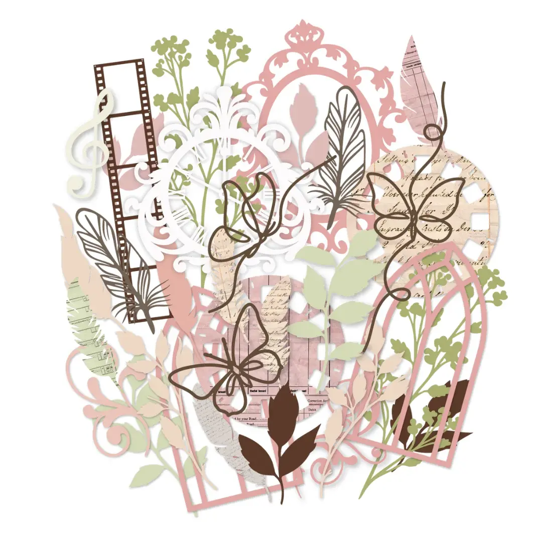 Uniquely Creative Vintage Layering Ephemera