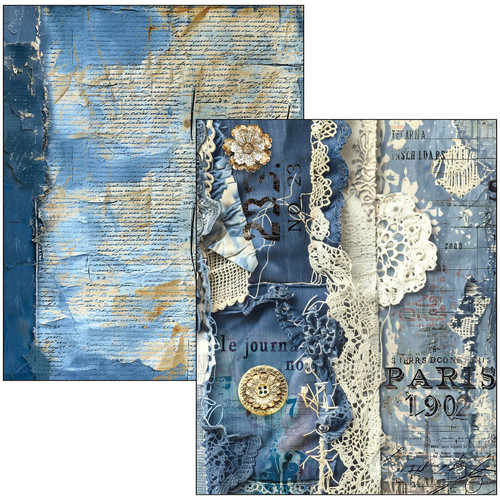 Ciao Bella Mixed Media Book Urban Blue Denim A4 Maxi