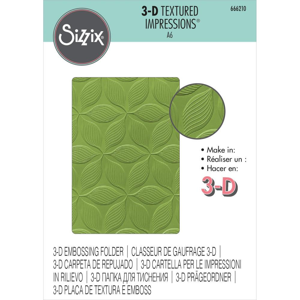 Sizzix 3D Textured Impressions Embossing Folder Defined Petals