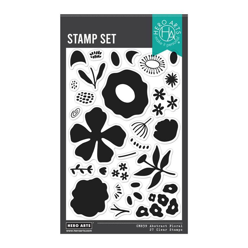 Thumbnail: Hero Arts Abstract Floral Clear Stamp Set