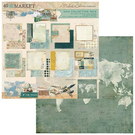 Thumbnail: 49 and Market Collection Pack 12"X12" Travel Diaries