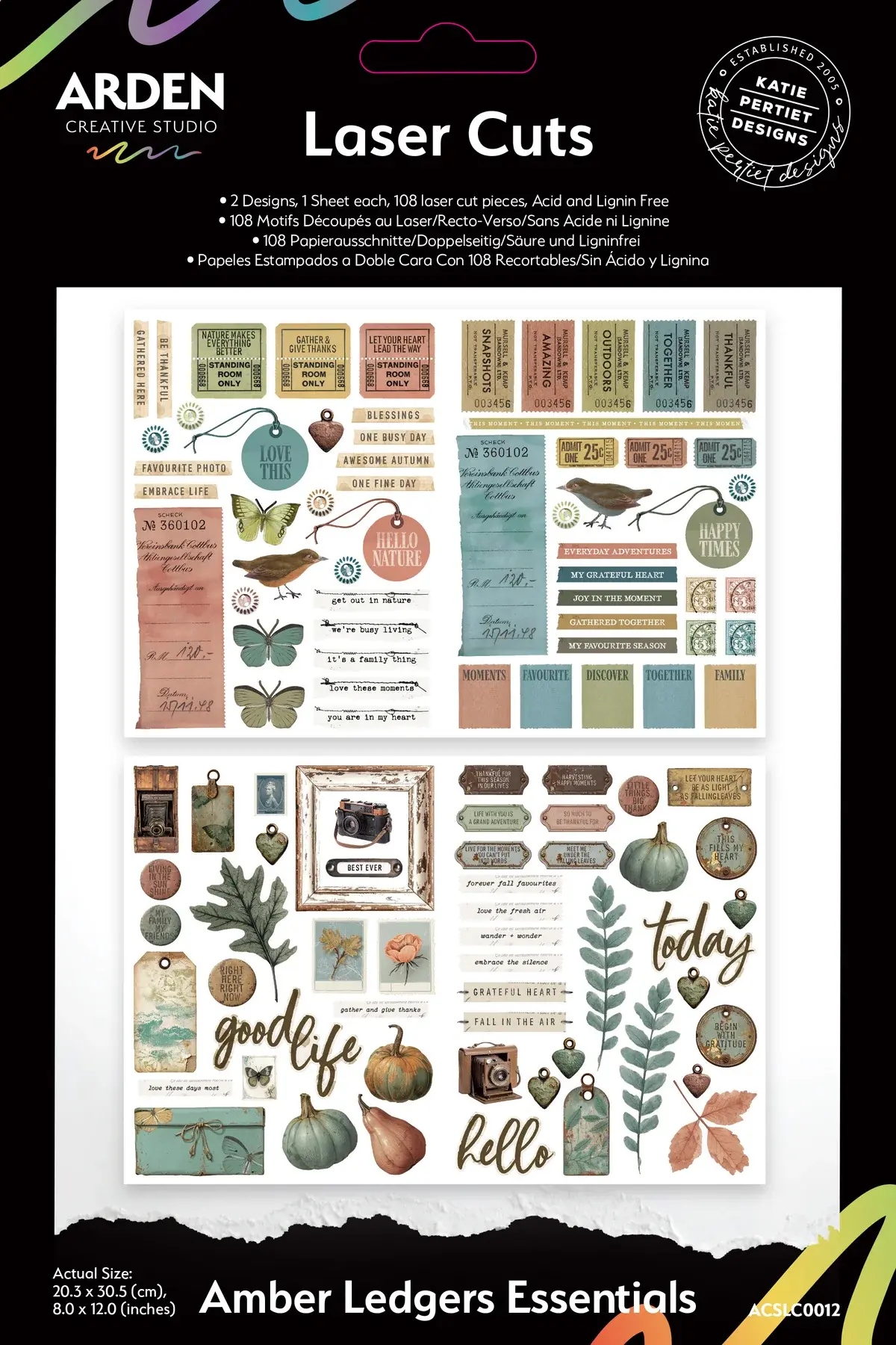 Arden Creative Studio Amber Ledgers Essentials Laser Cuts