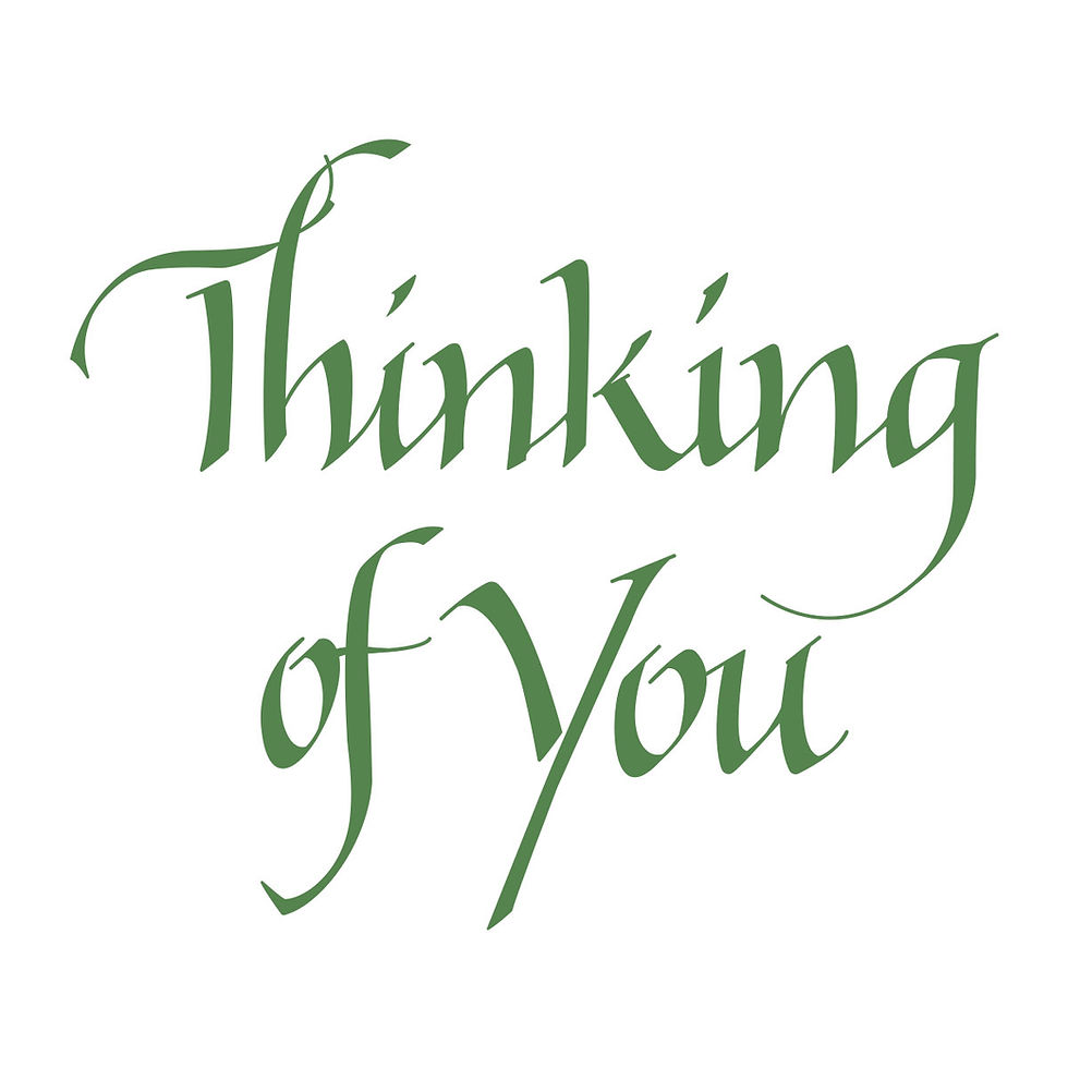 Thumbnail: Spellbinders Upright Italic Thinking of You Press + Foil Plate by Paul Antonio