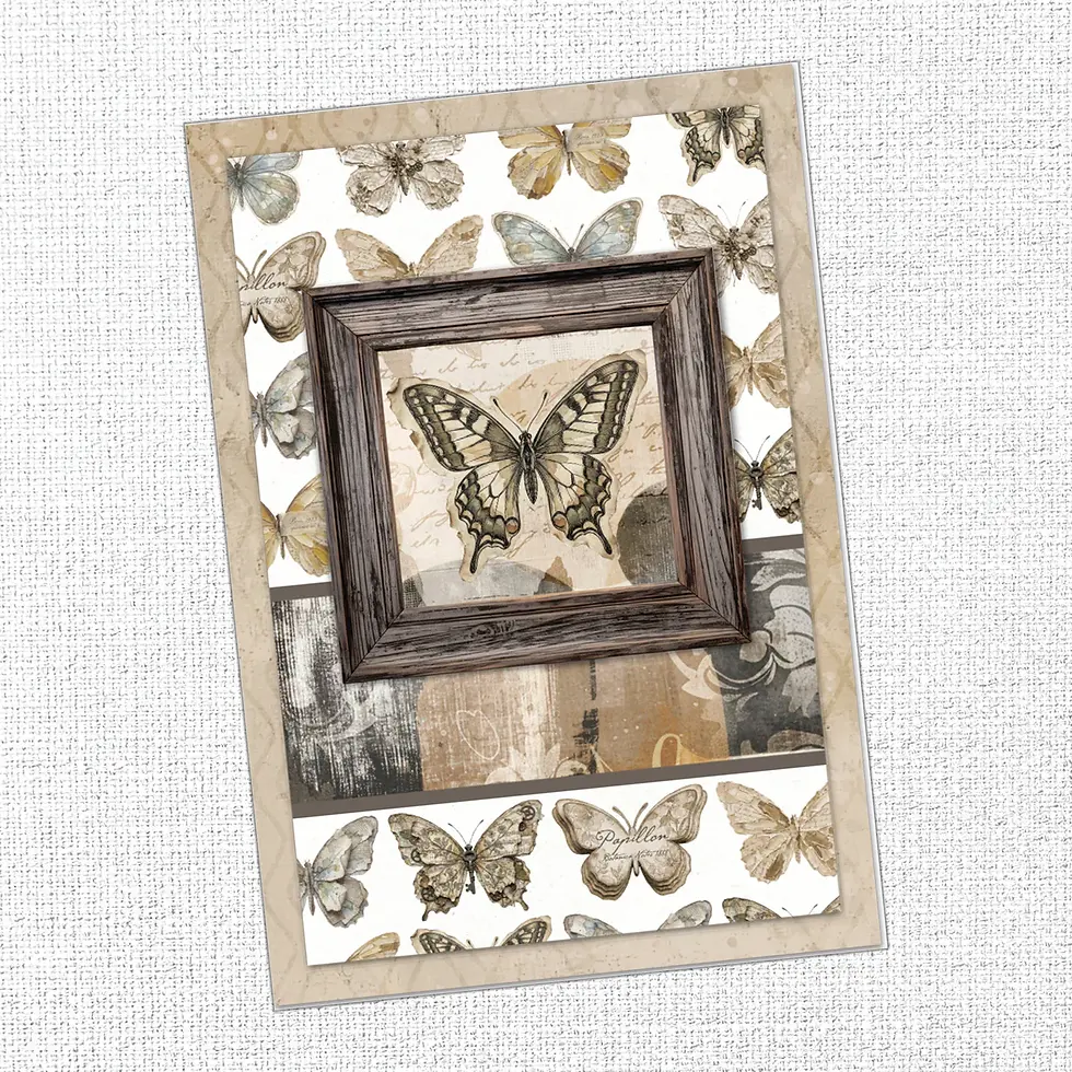 Thumbnail: Paper Rose Ink & Ivory 6 x 8" Quick Card Die Cuts 36817