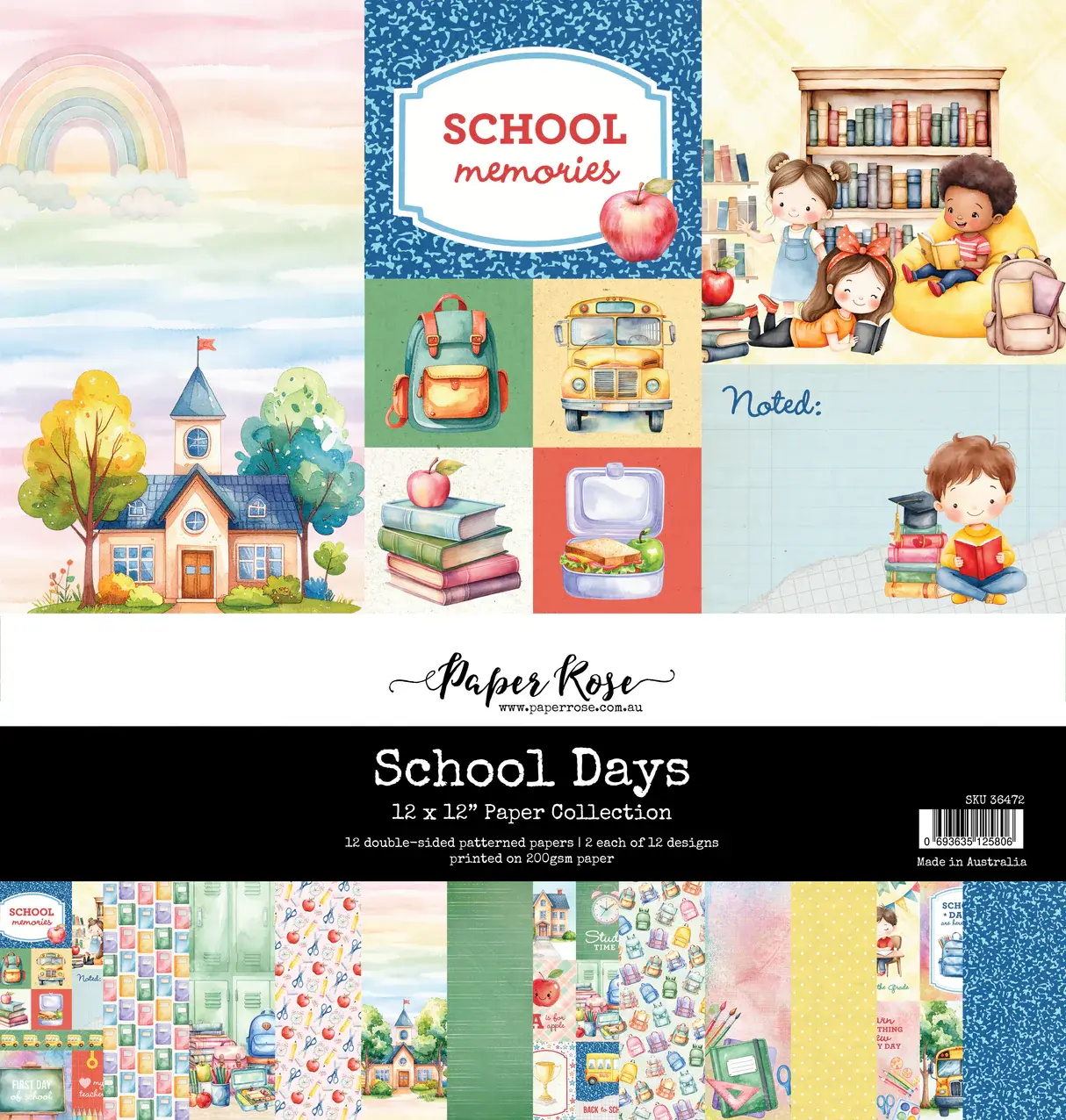 Paper Rose Studio School Days 12x12 Paper Collection 36472