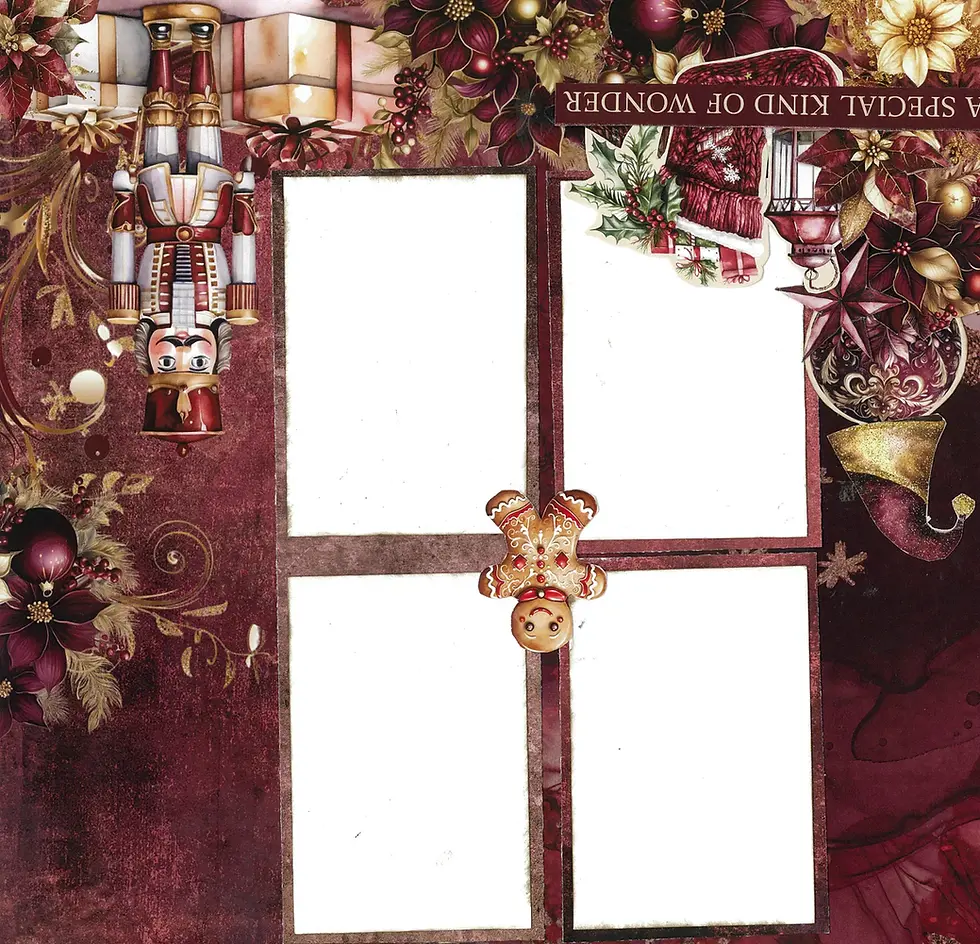 Thumbnail: 3Quarter Designs Sugarplum Wreath 12x12 Design Paper & Diecuts Set