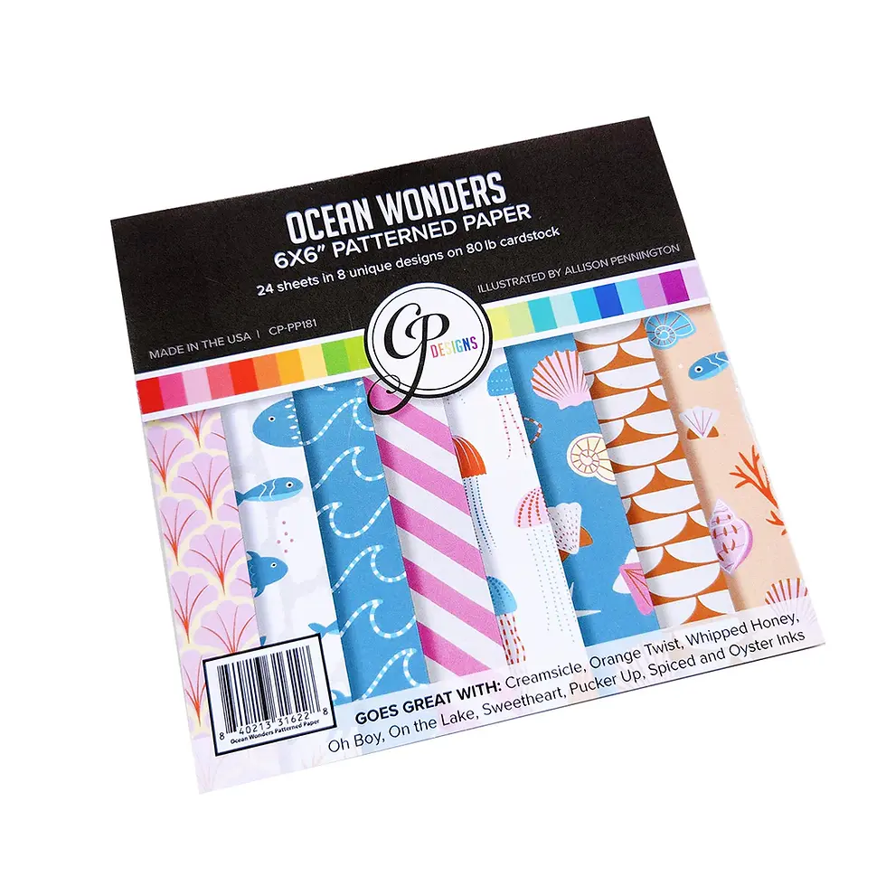 Thumbnail: Catherine Pooler Ocean Wonders Patterned Paper 6x6