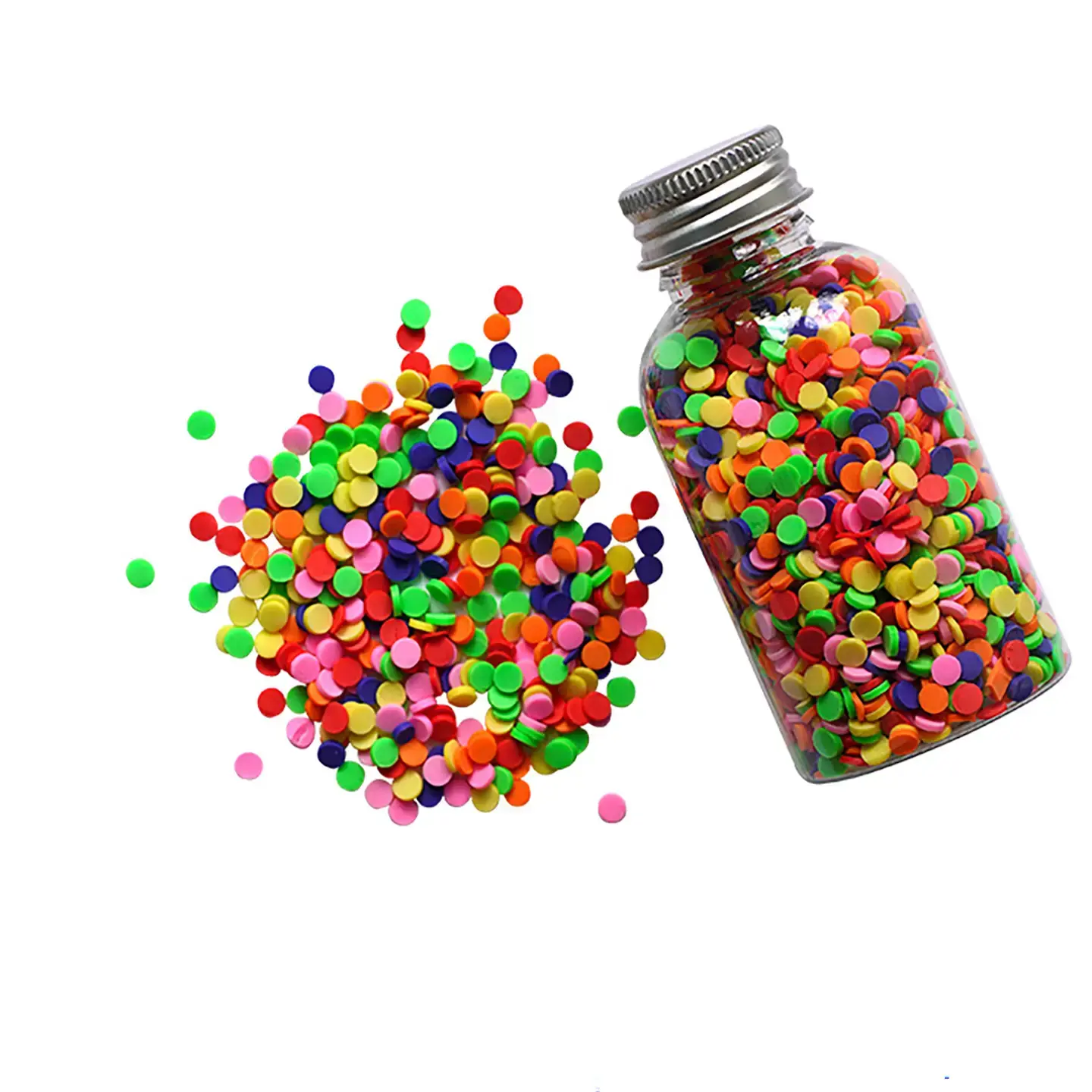 Buttons Galore and More Bulk Bright Fake Circle Sprinkles Candy Topping