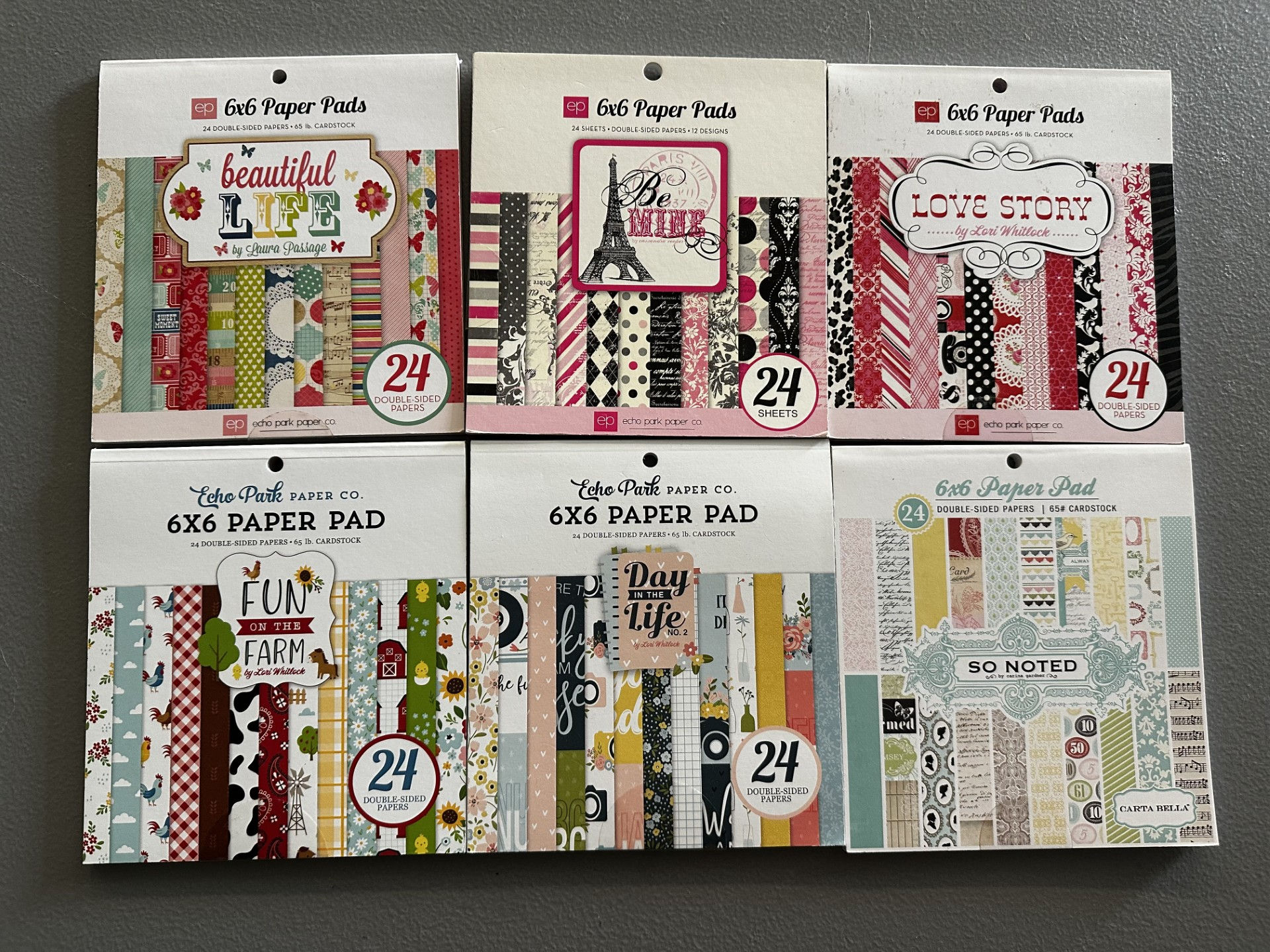 6x6 Paper Bundle - Echo Park and Carta Bella