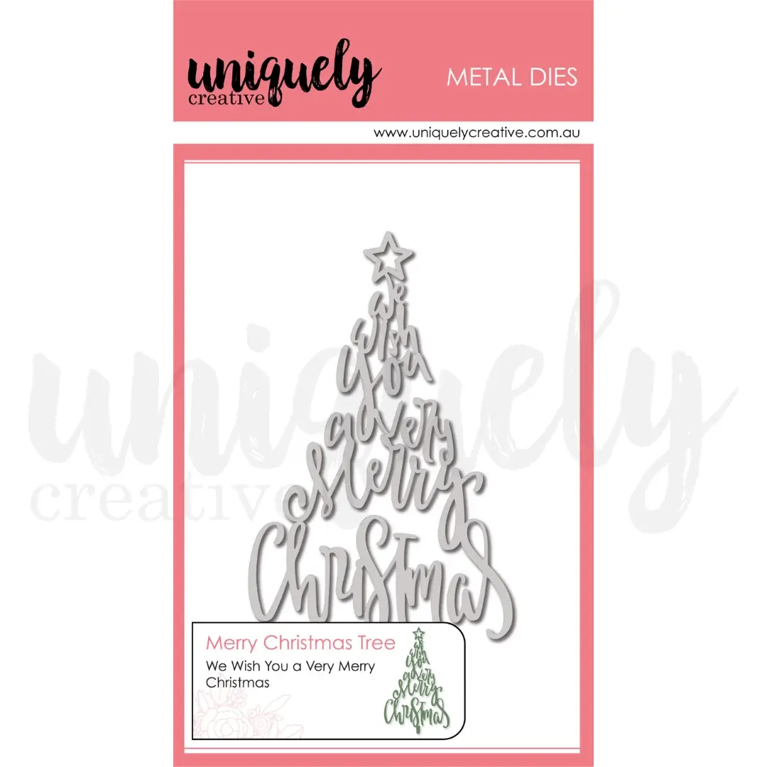 Uniquely Creative Merry Christmas Tree Die