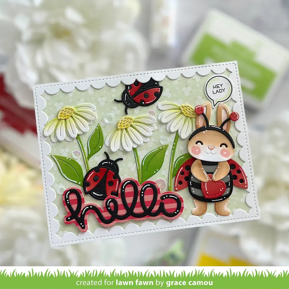 Thumbnail: Lawn Fawn scripty hello outline add-on