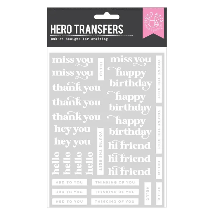 Thumbnail: Hero Arts Must Have Messages Hero Transfers