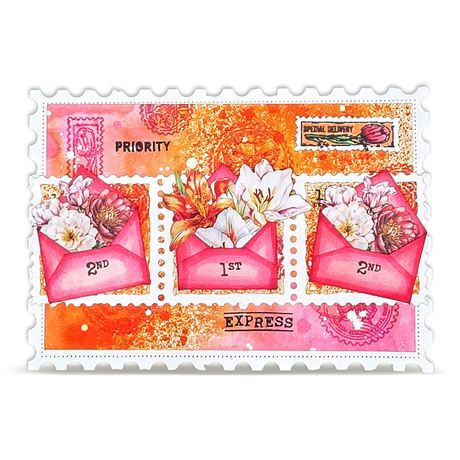 Thumbnail: AALL And Create A7 Photopolymer Clear Stamp Set Postal Bits