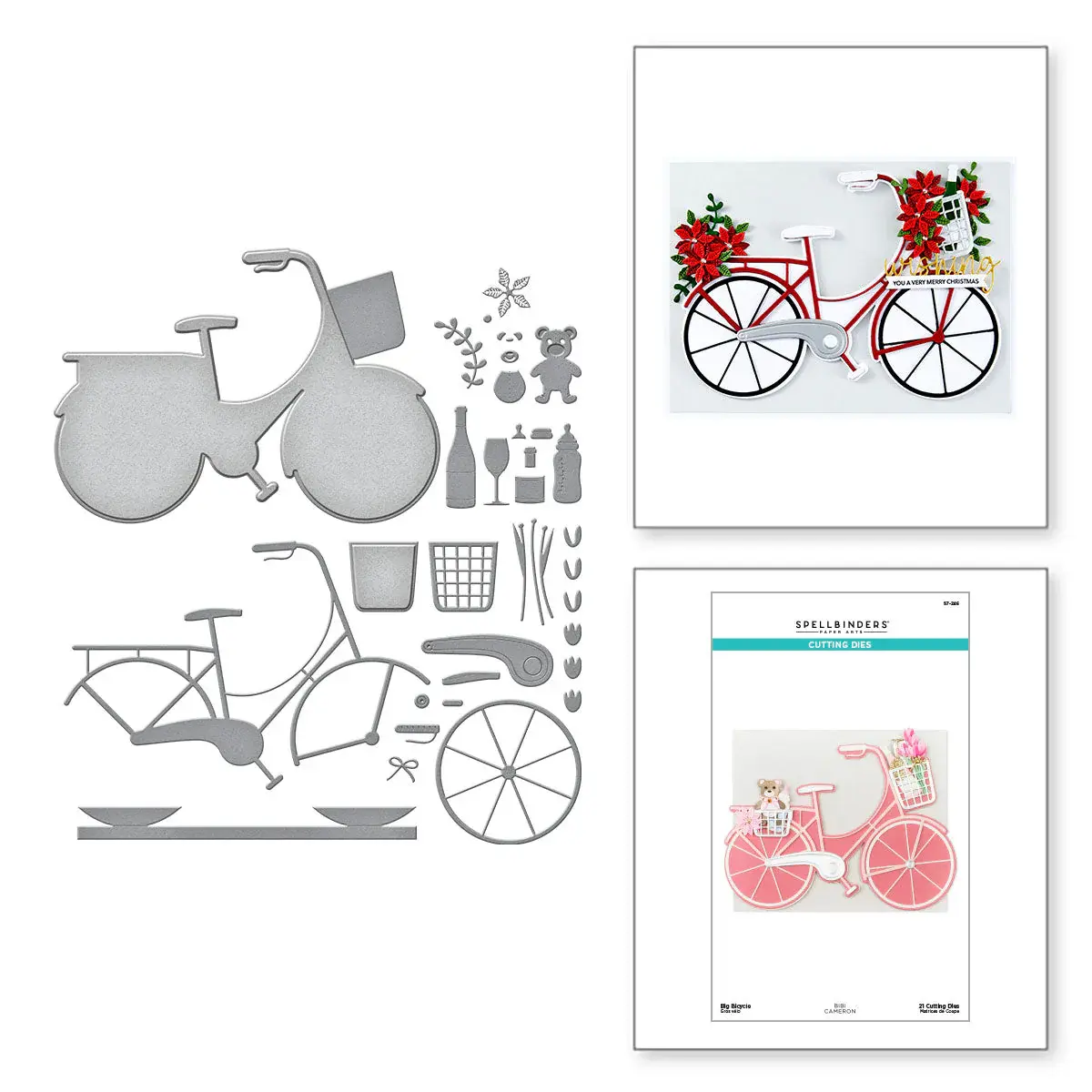 Spellbinders Big Bicycle Etched Dies s7-246