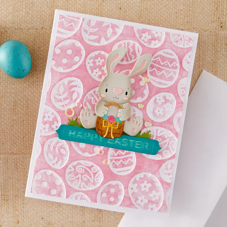 Thumbnail: Spellbinders Bunny Buddies Etched Dies by Simon Hurley