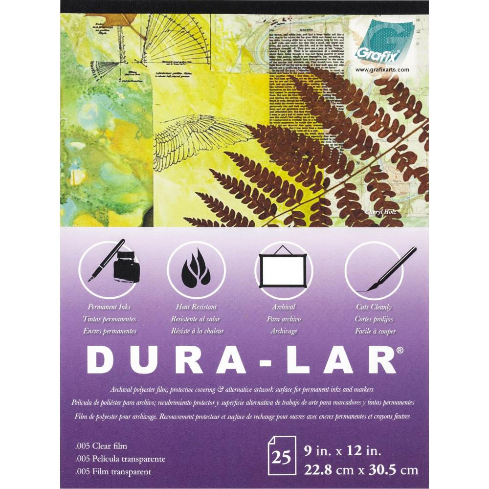 Grafix Dura-Lar Clear .005 Pad 9"X12"