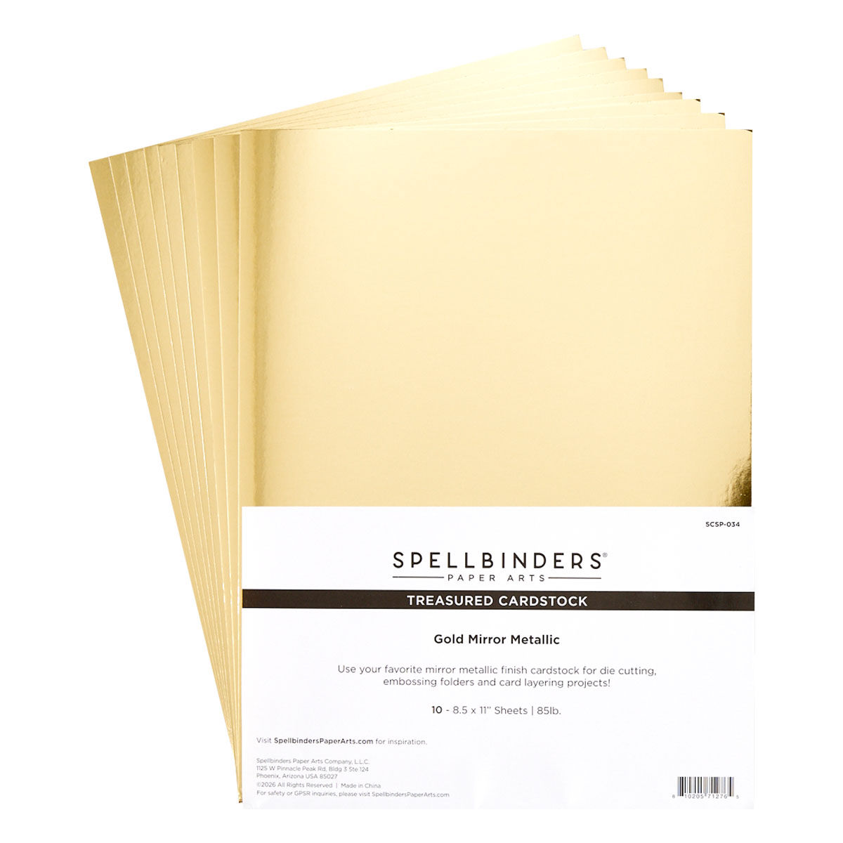 Spellbinders Gold Mirror Metallic Treasured Cardstock