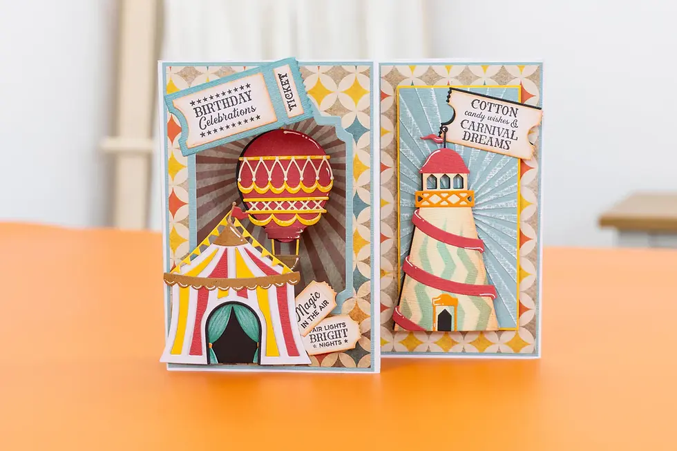 Thumbnail: Crafters Companion Vintage Carnival Metal Die Set - Big Top