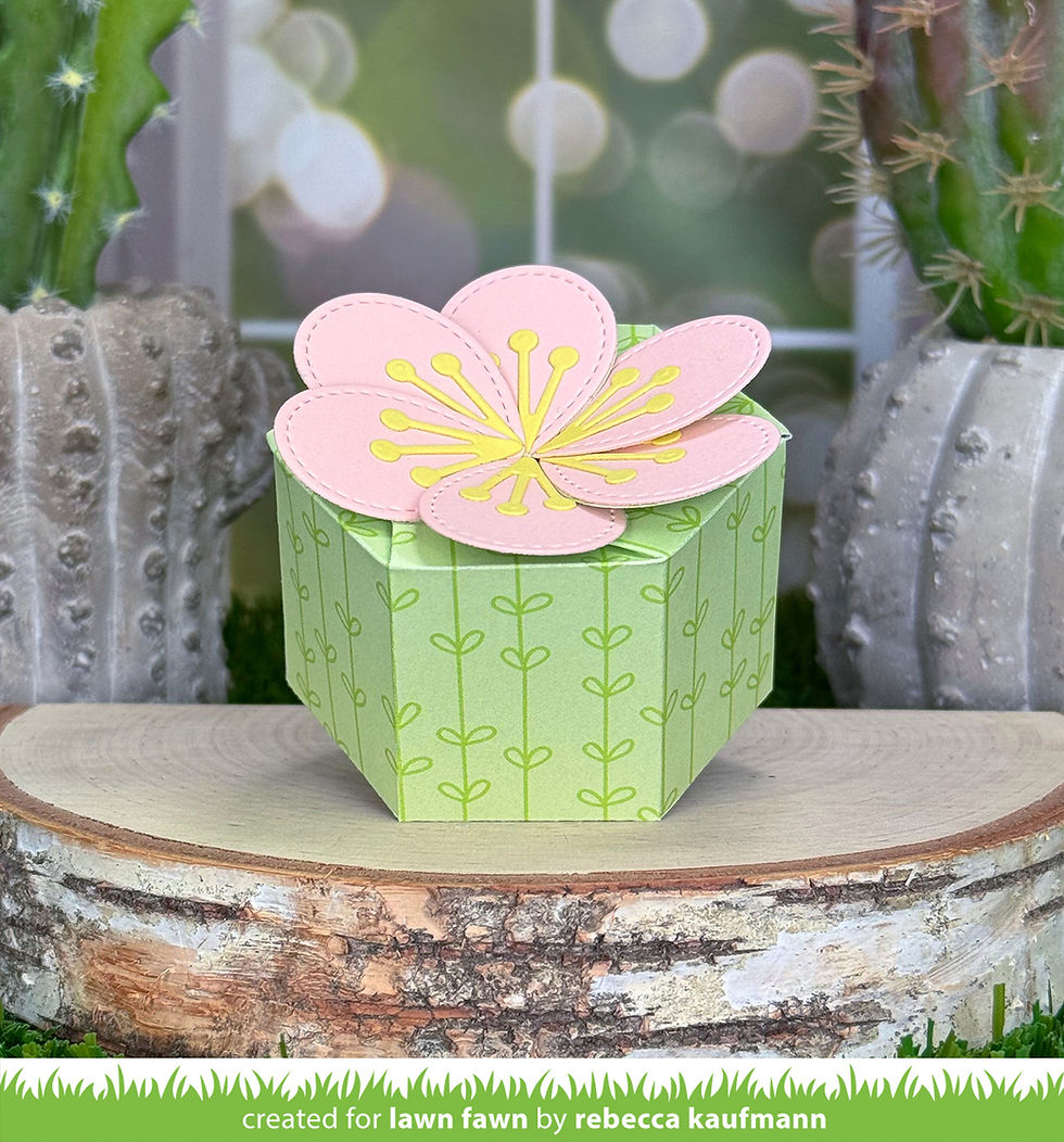 Thumbnail: Lawn Fawn flower treat box