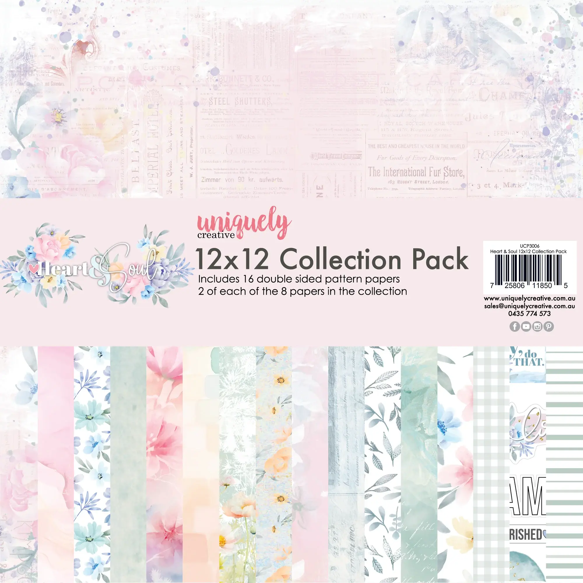 Uniquely Creative Heart & Soul 12 x 12 Collection Pack