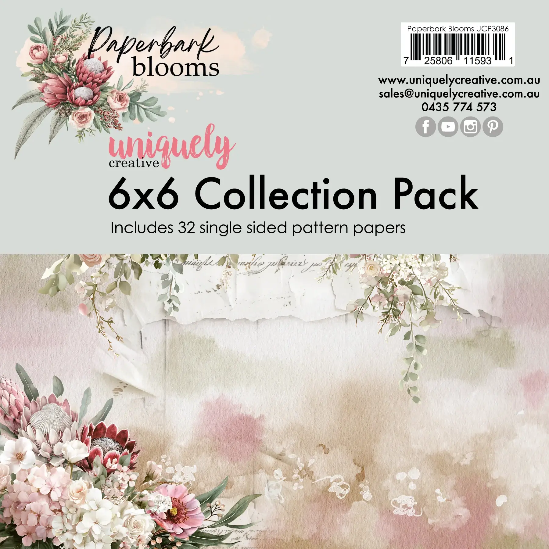 Uniquely Creative Paperbark Blooms 6 x 6 Collection Pack