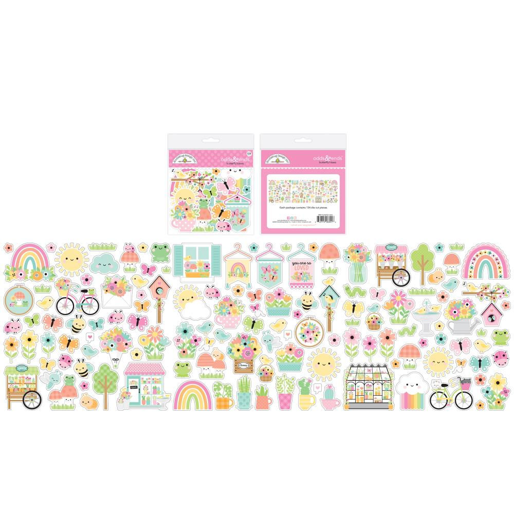 Doodlebug Odds & Ends Die-Cuts Butterfly Kisses