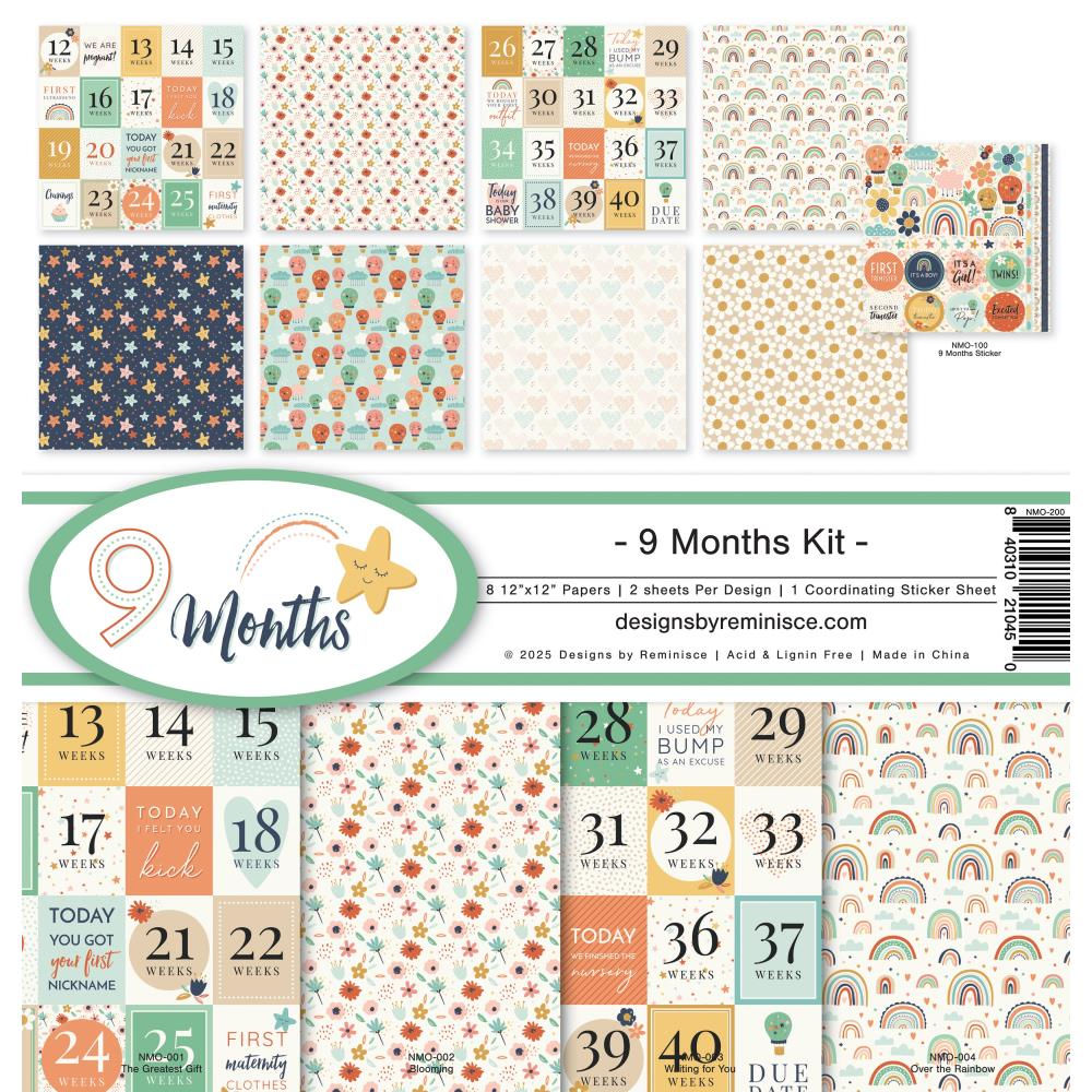 Reminisce Collection Kit 12"X12" 9 Months