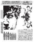 Tim Holtz Cling Mounted Rubber Stamp Set Artful Artifacts
