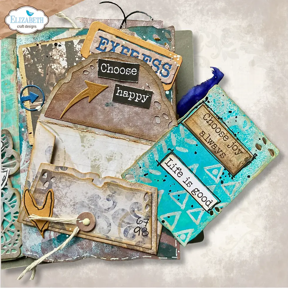 Thumbnail: Elizabeth Craft Grunge envelope Die Set