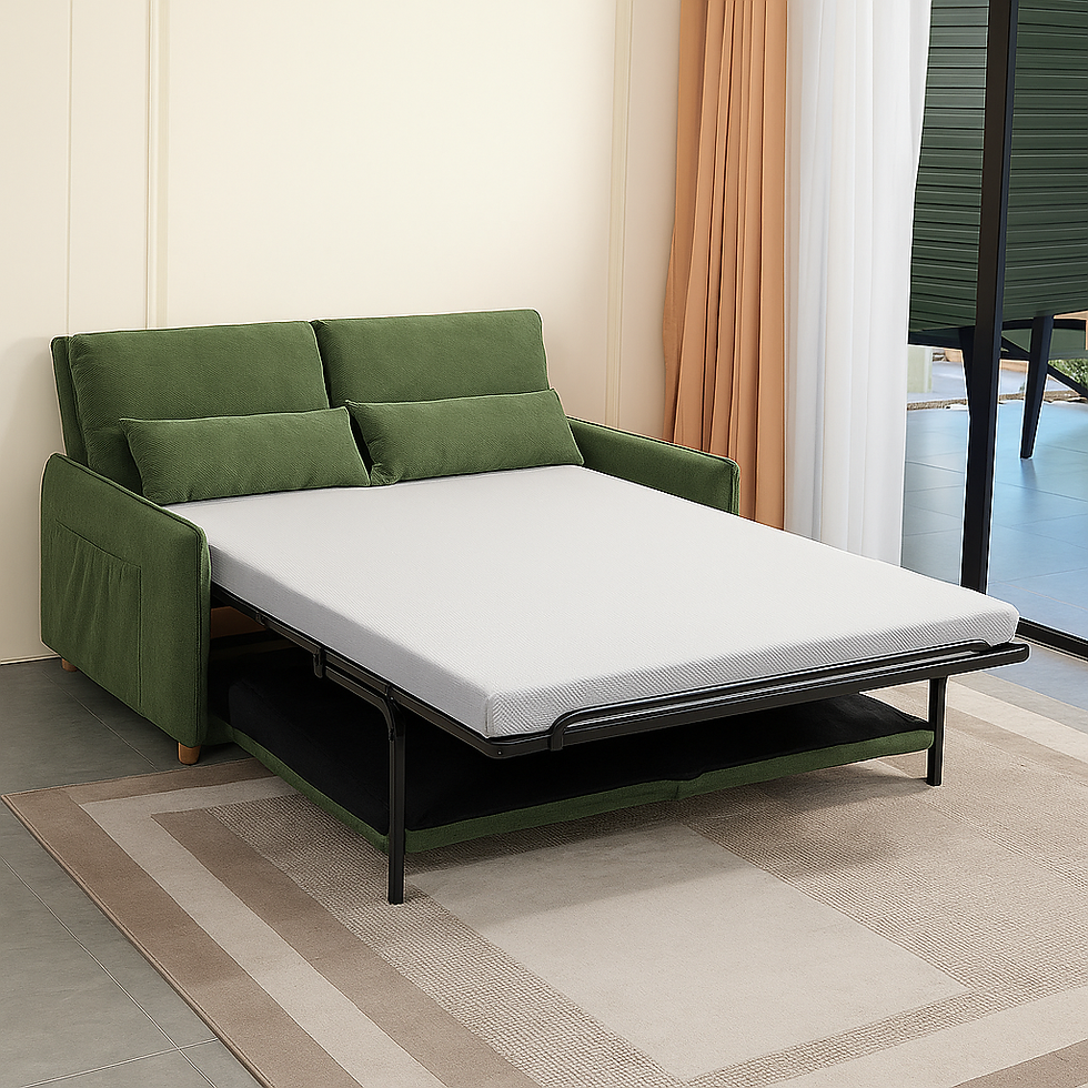 Thumbnail: Olive 3 Seater Corduroy Sofa Bed